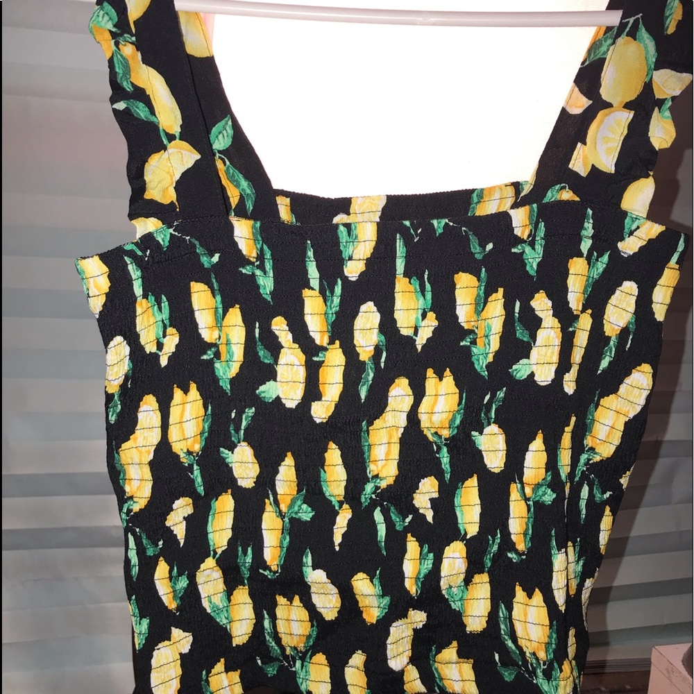 Vs Pink Lemon Crop/Tank Top